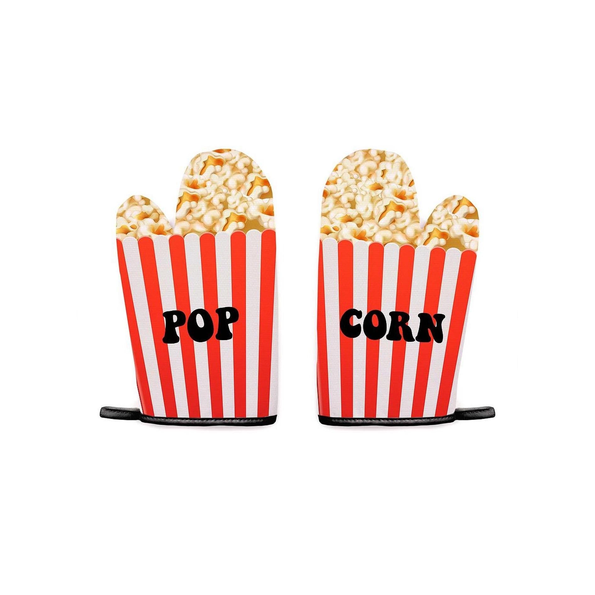 Set of 2 Kitchen Mitts - Pop Corn - Multicolour