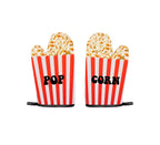Set of 2 Kitchen Mitts - Pop Corn - Multicolour
