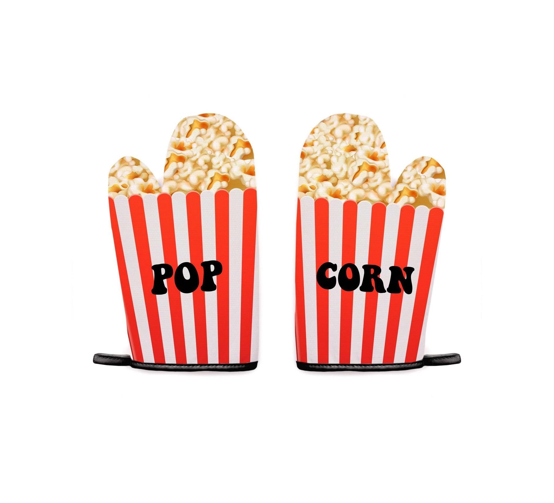 Set of 2 Kitchen Mitts - Pop Corn - Multicolour