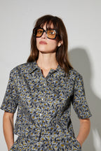 La Chemise Mael Flower Denim Fabriquée En Italie