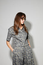 La Chemise Mael Flower Denim Fabriquée En Italie