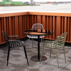 Albert Bistro De Jardin - Outdoor Table - Aluminum - Black