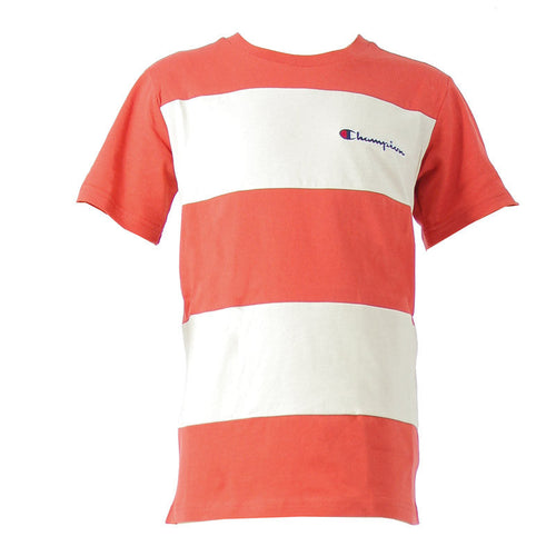 T-Shirt Champion Junior - Orange, Blanc.