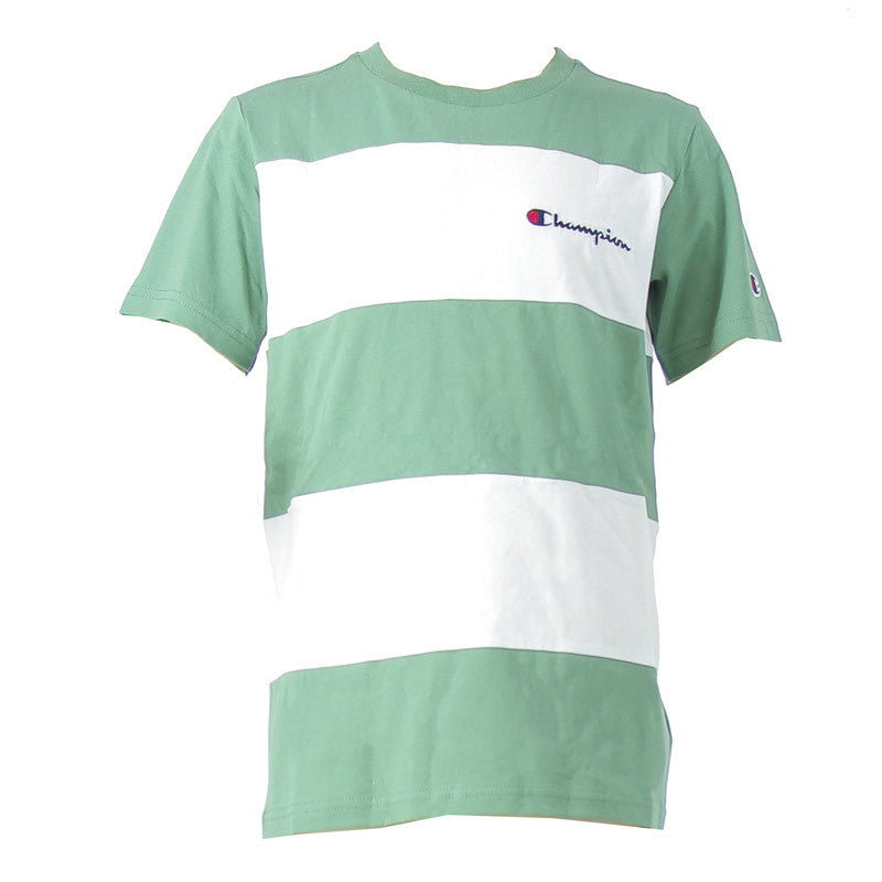 T-Shirt Champion Junior - Vert/Blanc