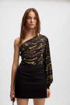 Shevygz P One-Shoulder Blouse
