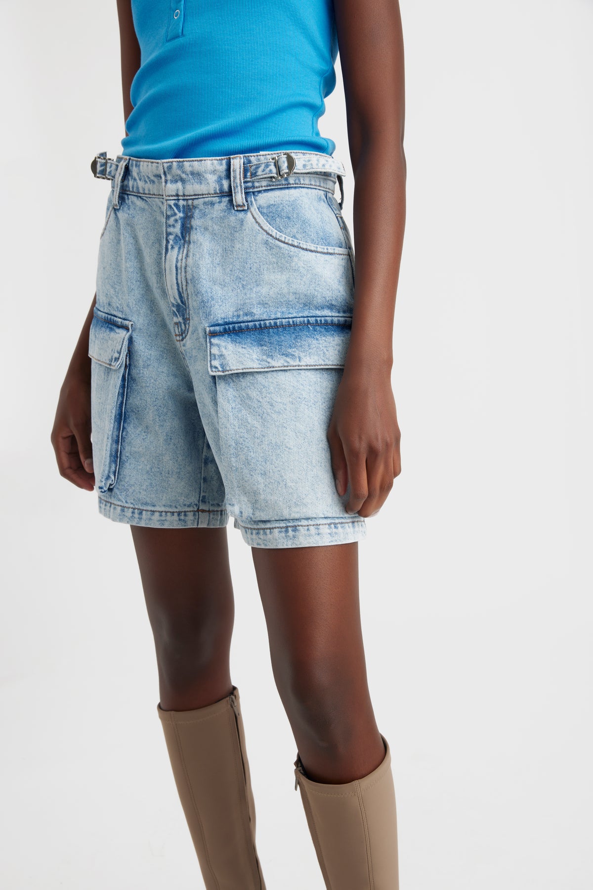Marligz Hw Denim Shorts