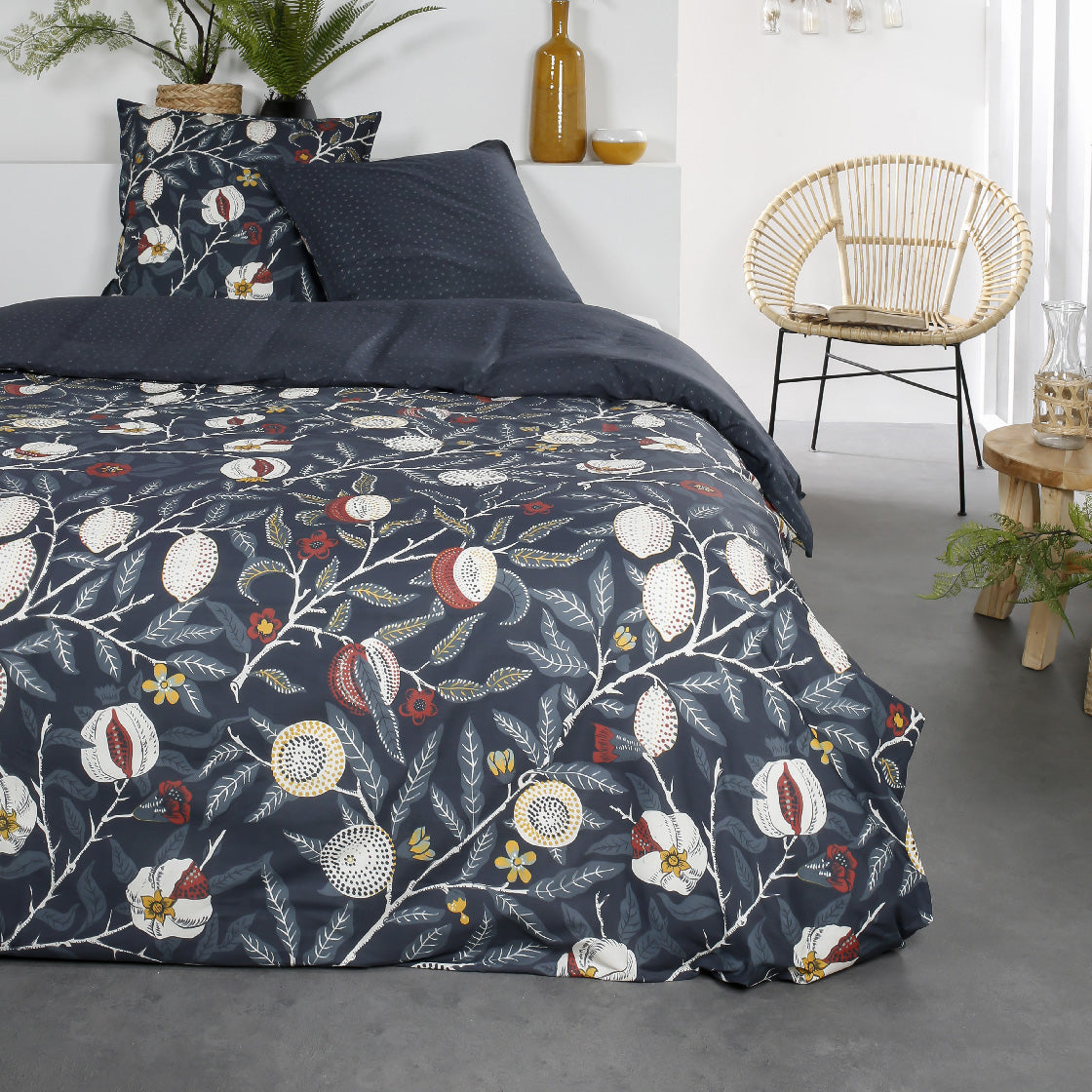 Sunshine - Parure De Lit Motif 7.40 - Gris