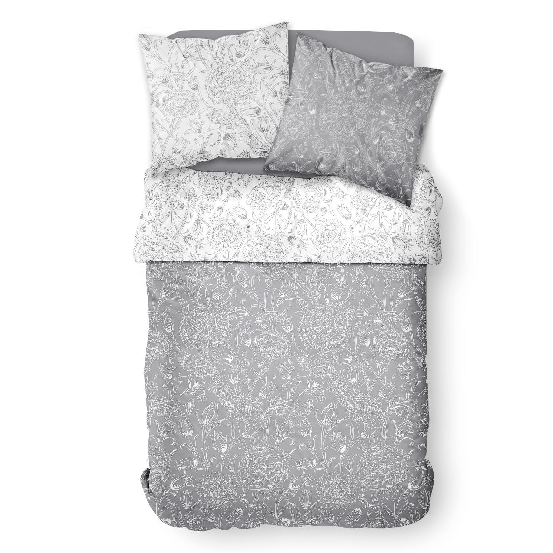 Sunshine - Parure De Lit Motif 7.45 - Gris