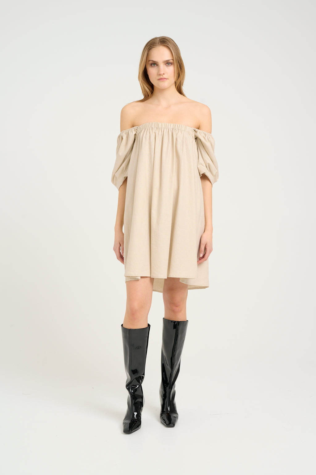 Elarahgz Linen Short Noos Dress