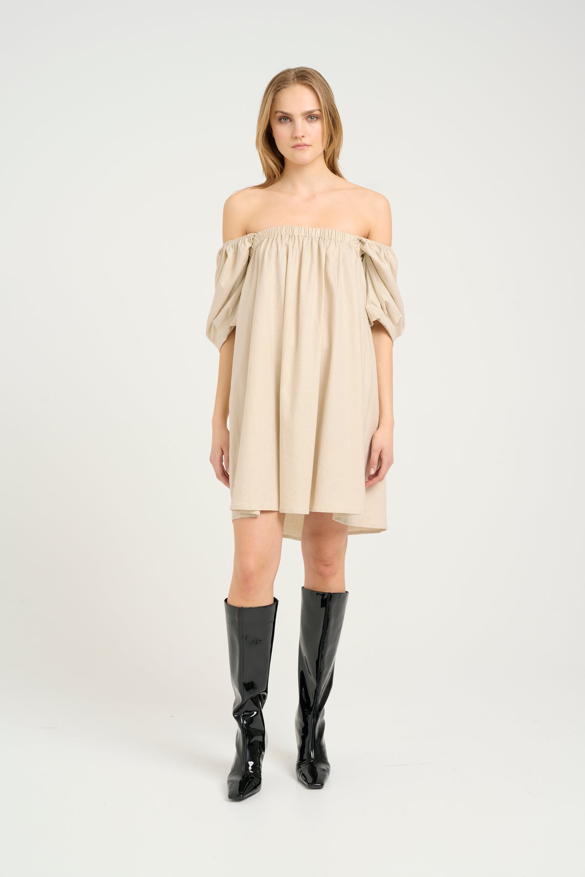 Elarahgz Linen Short Noos Dress