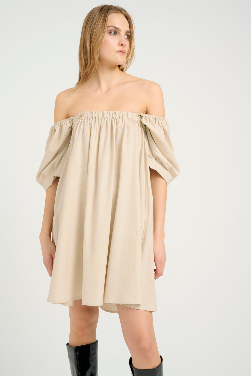 Elarahgz Linen Short Noos Dress