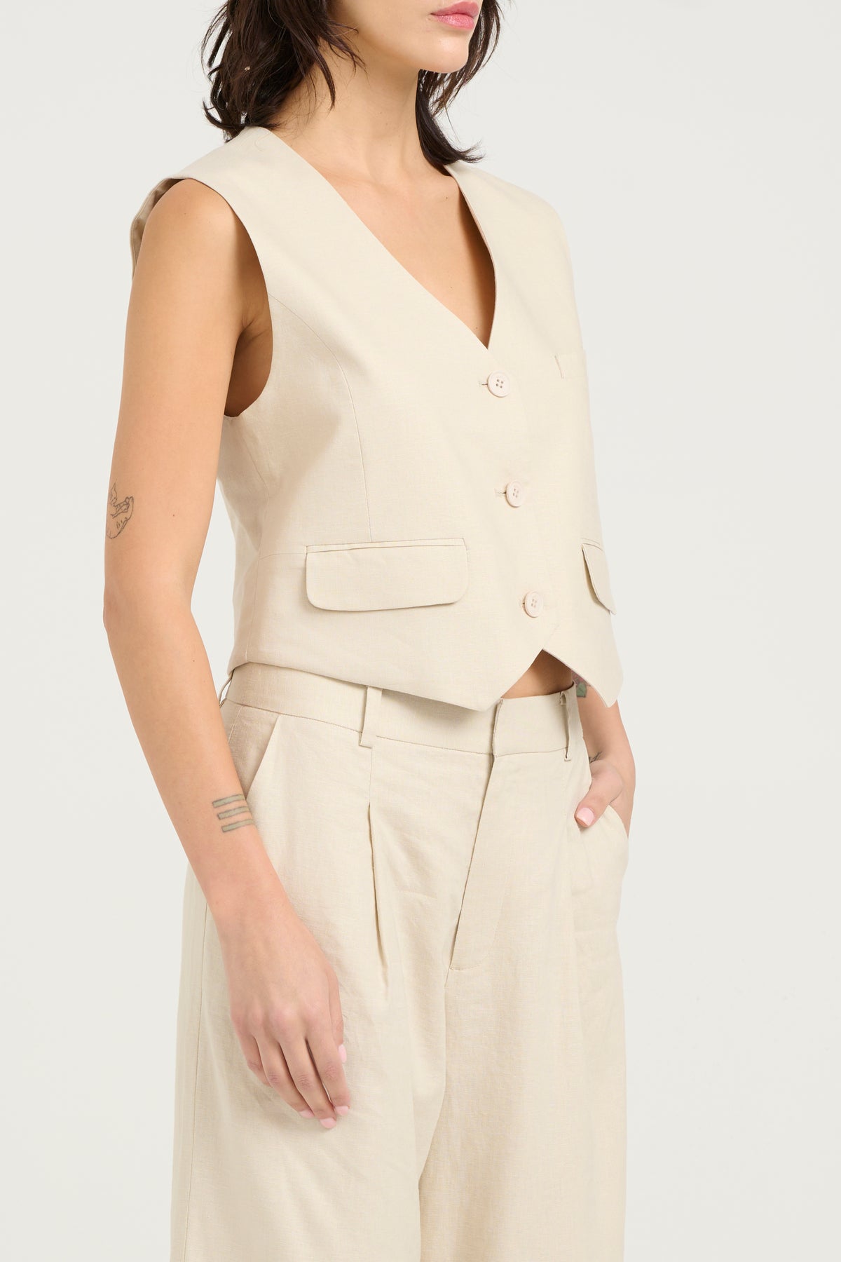 Chaleco Elarahgz Linen Noos