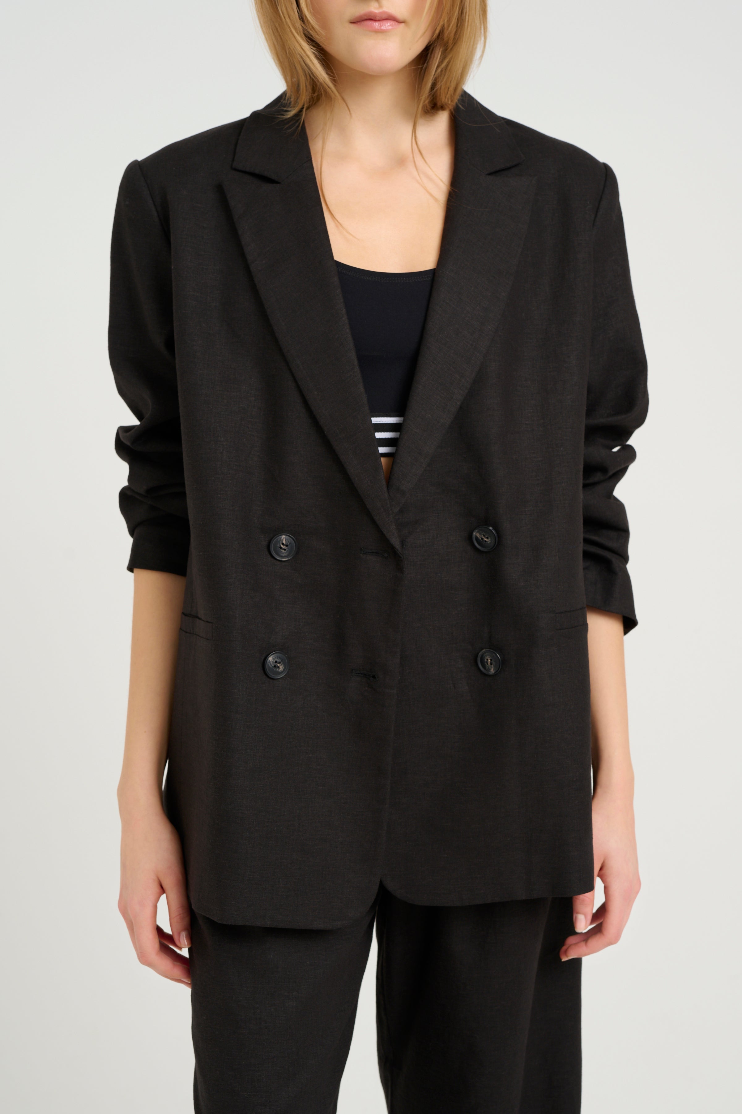 Elarahgz Linen Noos Blazer