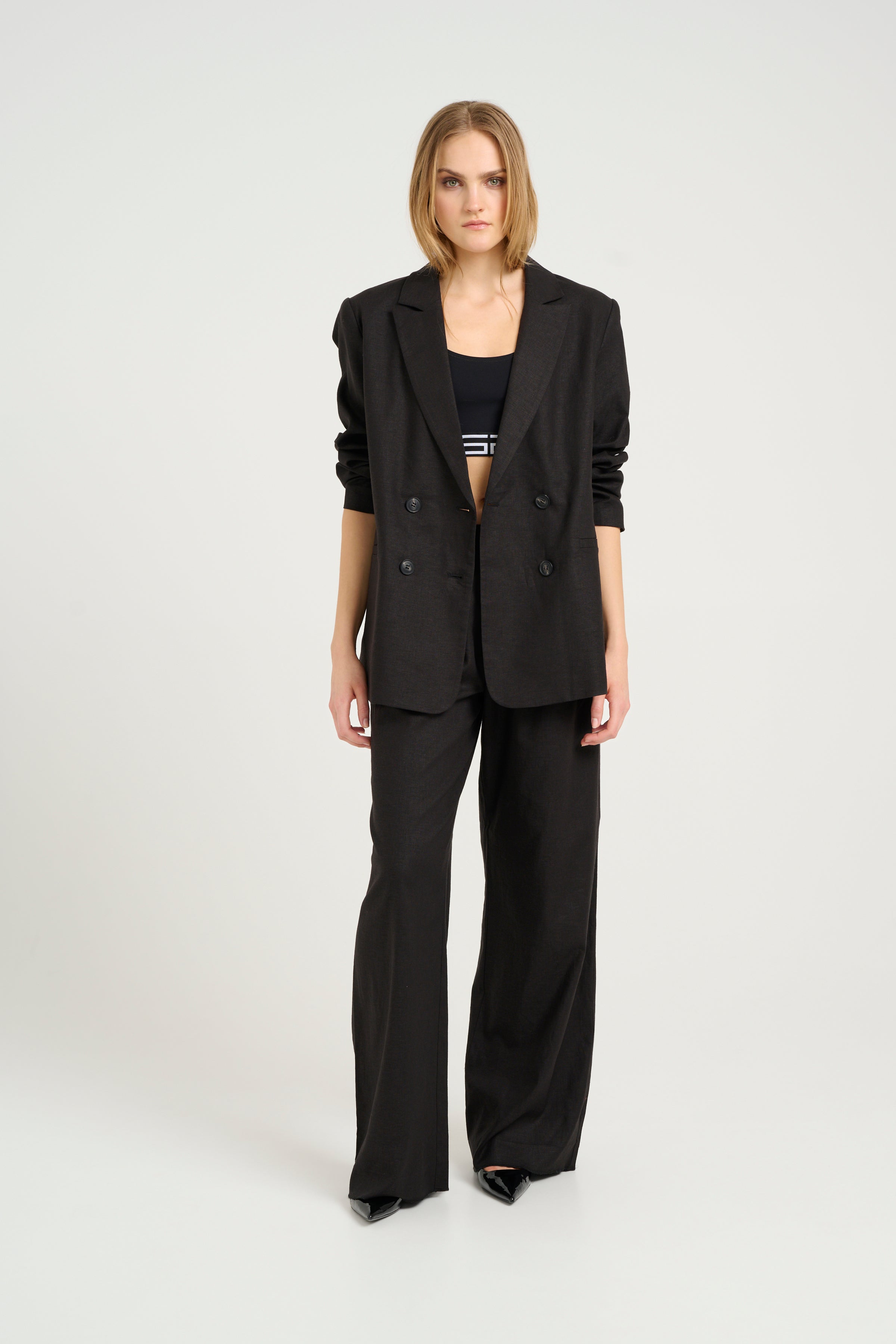 Elarahgz Linen Noos Blazer