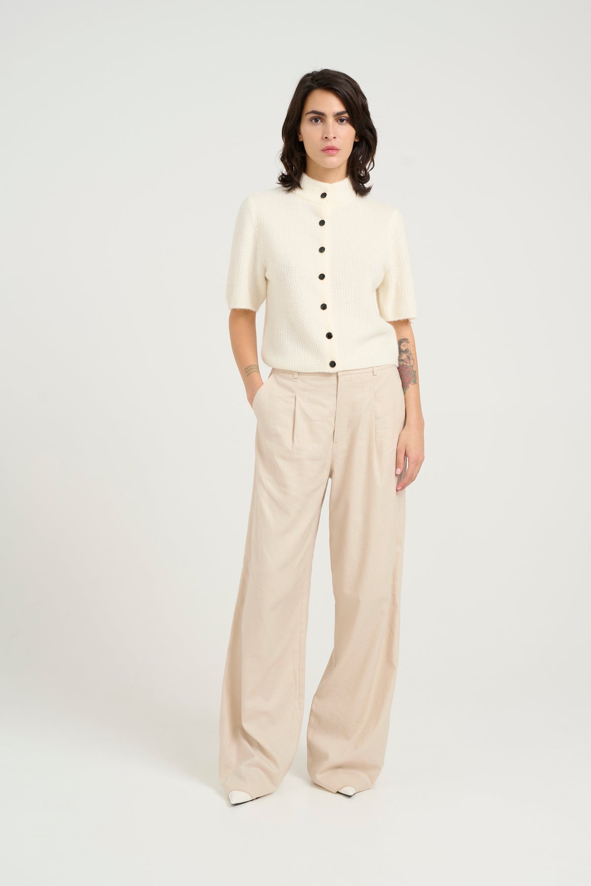 Elarahgz Linen Hw Noos Trousers