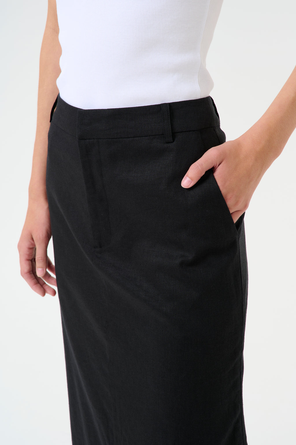 Gzizza Linen Mw Skirt