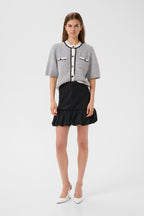 Gzalpha Contrast Cardigan