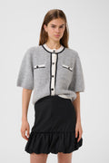 Gzalpha Contrast Cardigan