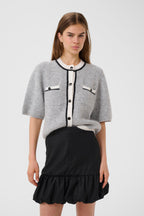 Gzalpha Contrast Cardigan