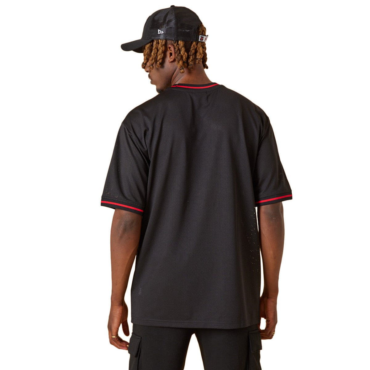 Tee-Shirt New Era Nba Team Logo Oversized Chicago Bulls Mesh