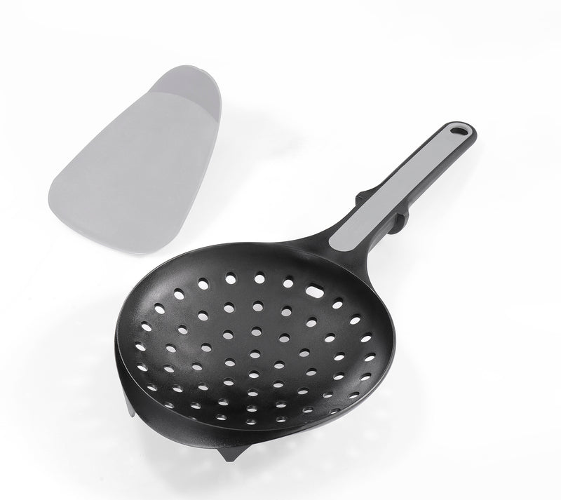 Scodel - Cuillère À Spaetzle + Grande Spatule Flexible - Noir/Argent