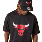 Tee-Shirt New Era Nba Team Logo Oversized Chicago Bulls Mesh