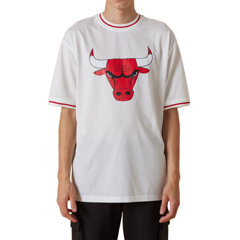 Tee-Shirt New Era Nba Team Logo Oversized Chicago Bulls Mesh