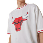 Tee-Shirt New Era Nba Team Logo Oversized Chicago Bulls Mesh
