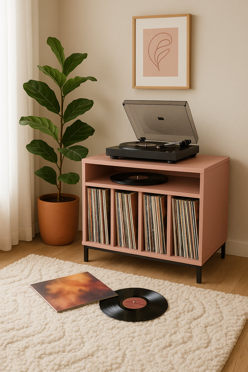 Meuble Vinyle "Bowie" - Rose