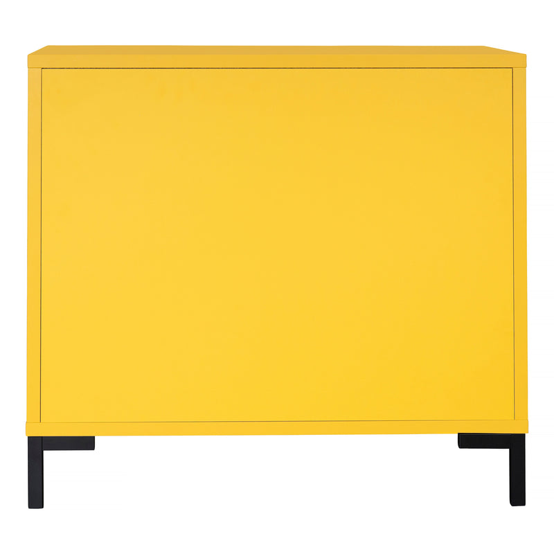 Meuble Vinyle "Bowie" - Jaune
