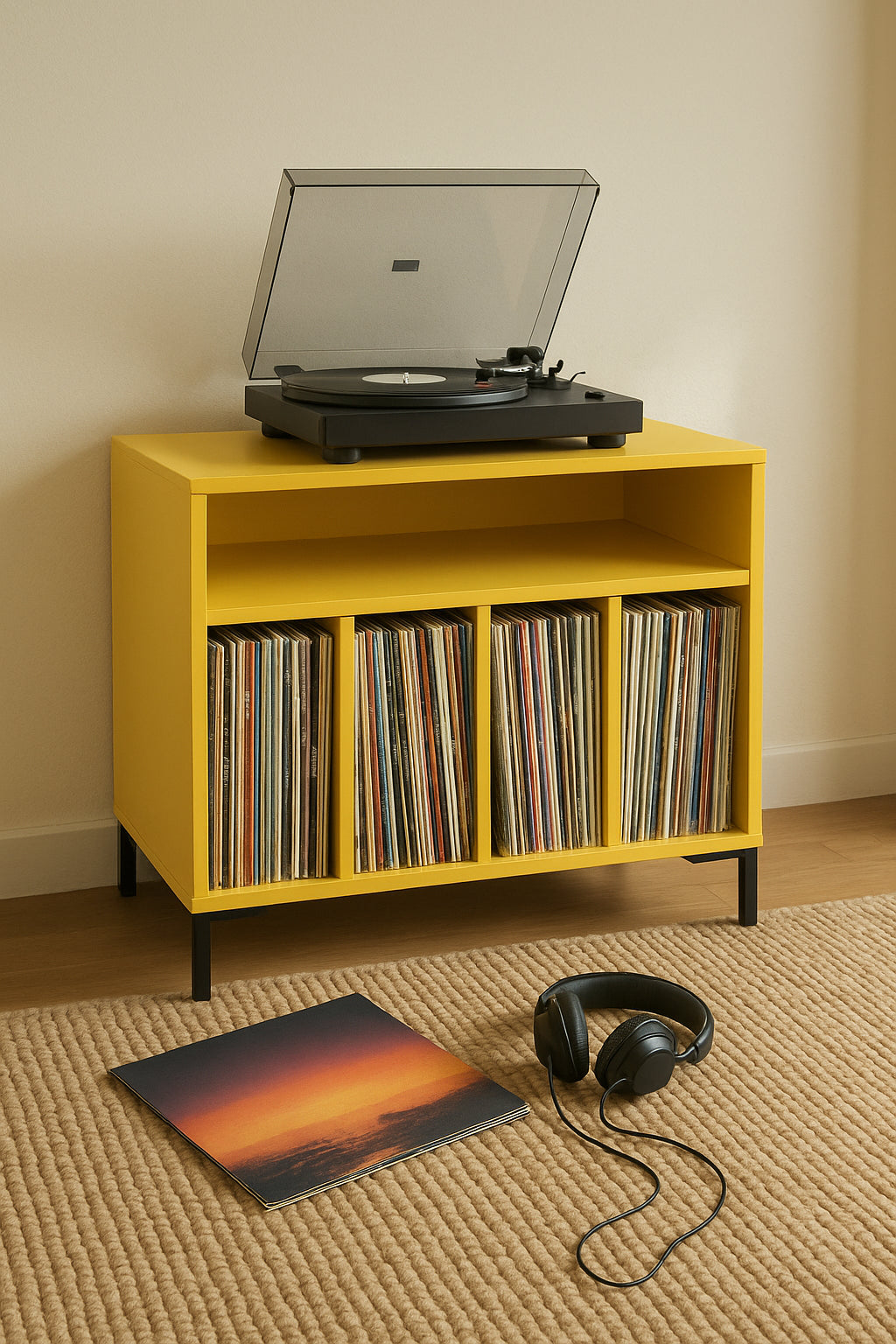 Mueble Vinilo "Bowie" - Amarillo