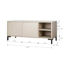 Mirko Tv Stand 113 Cm - Taupe