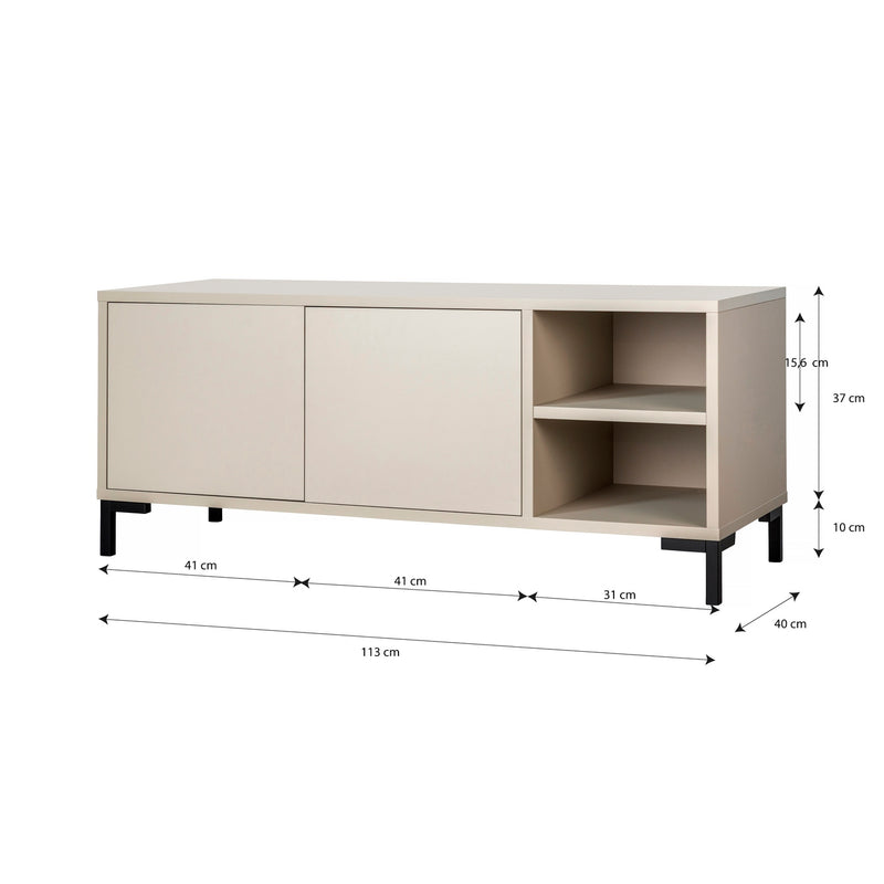 Mirko Tv Stand 113 Cm - Taupe