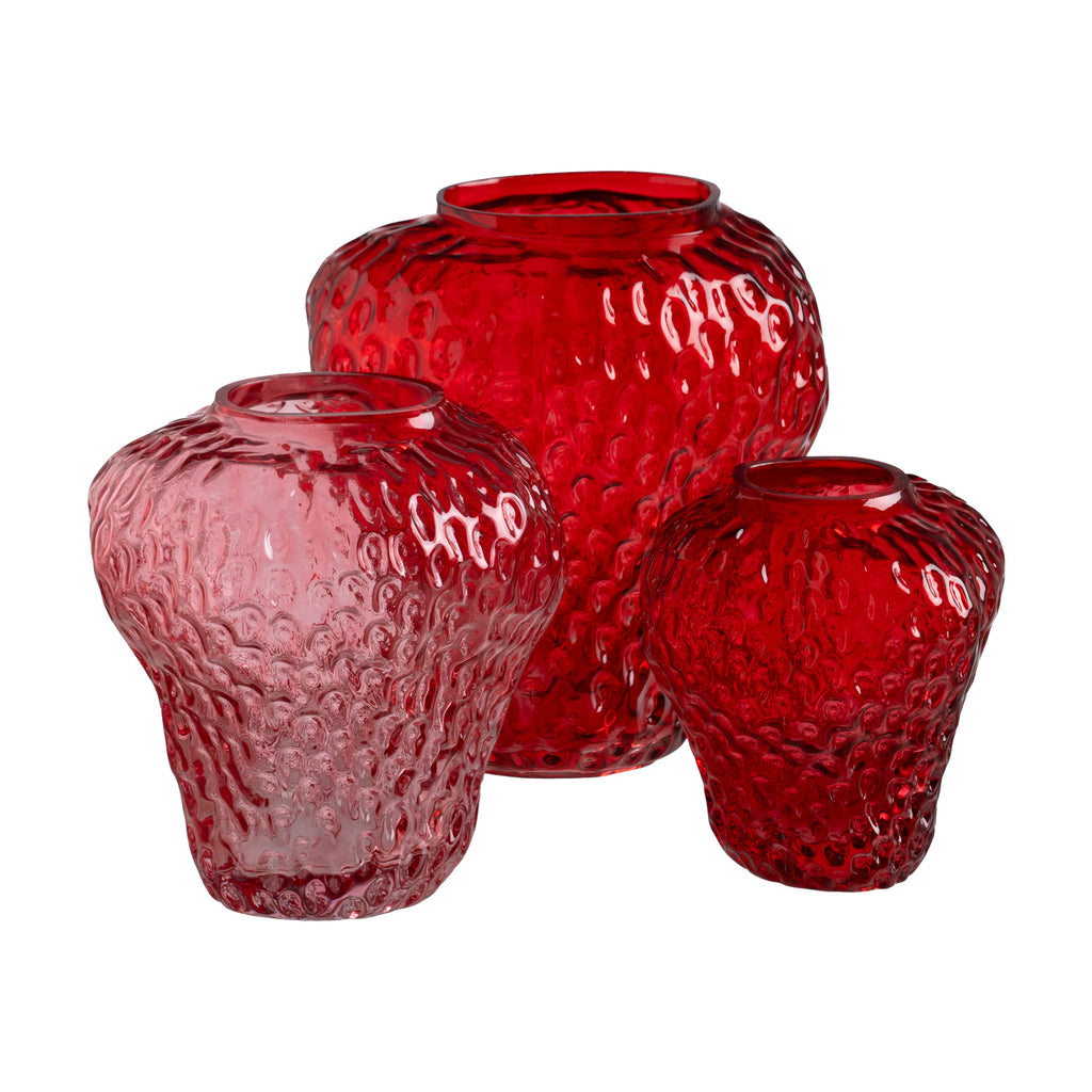 Strawberry Vase - Rojo - Red