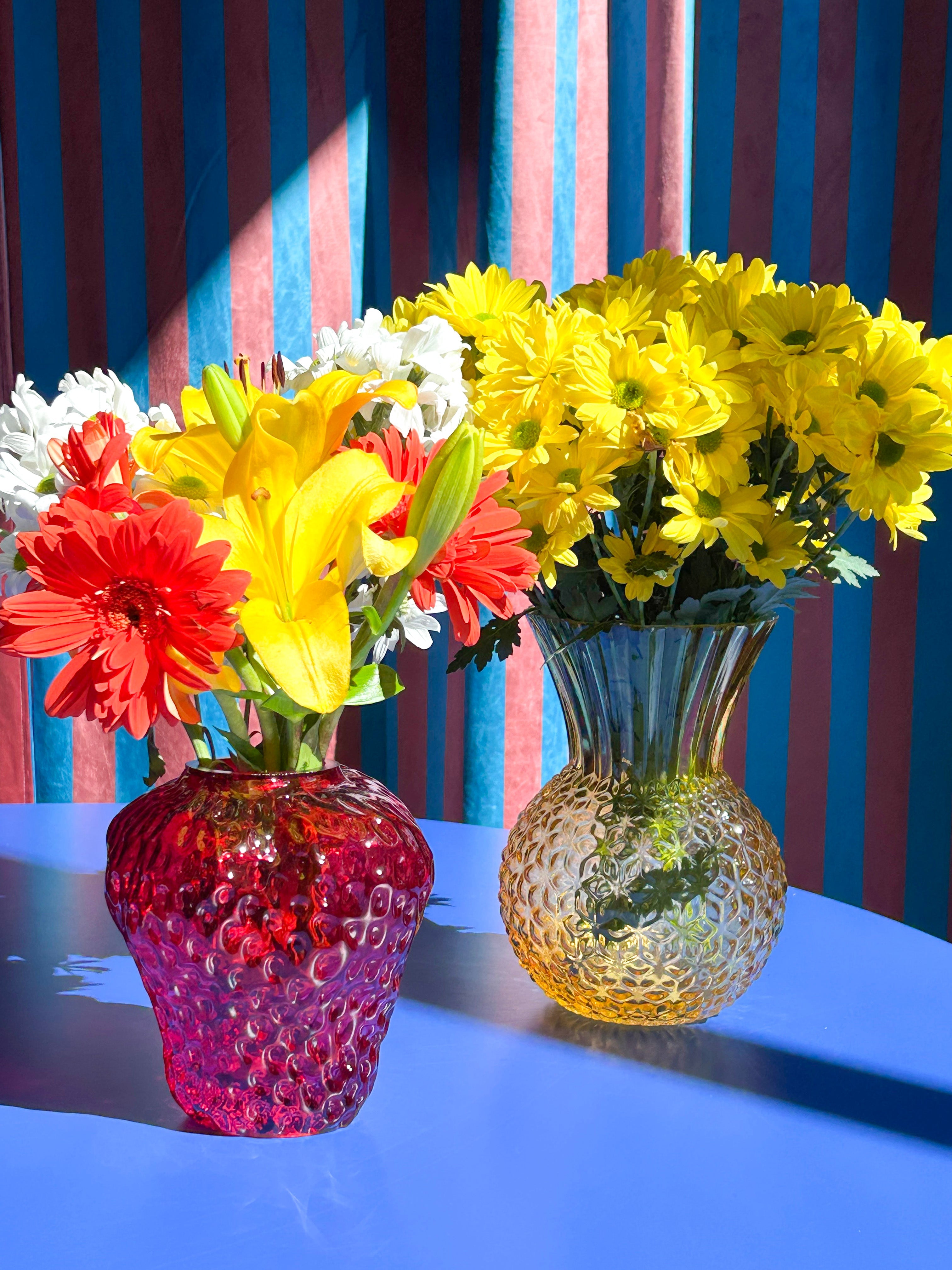 Strawberry Vase - Rojo - Red