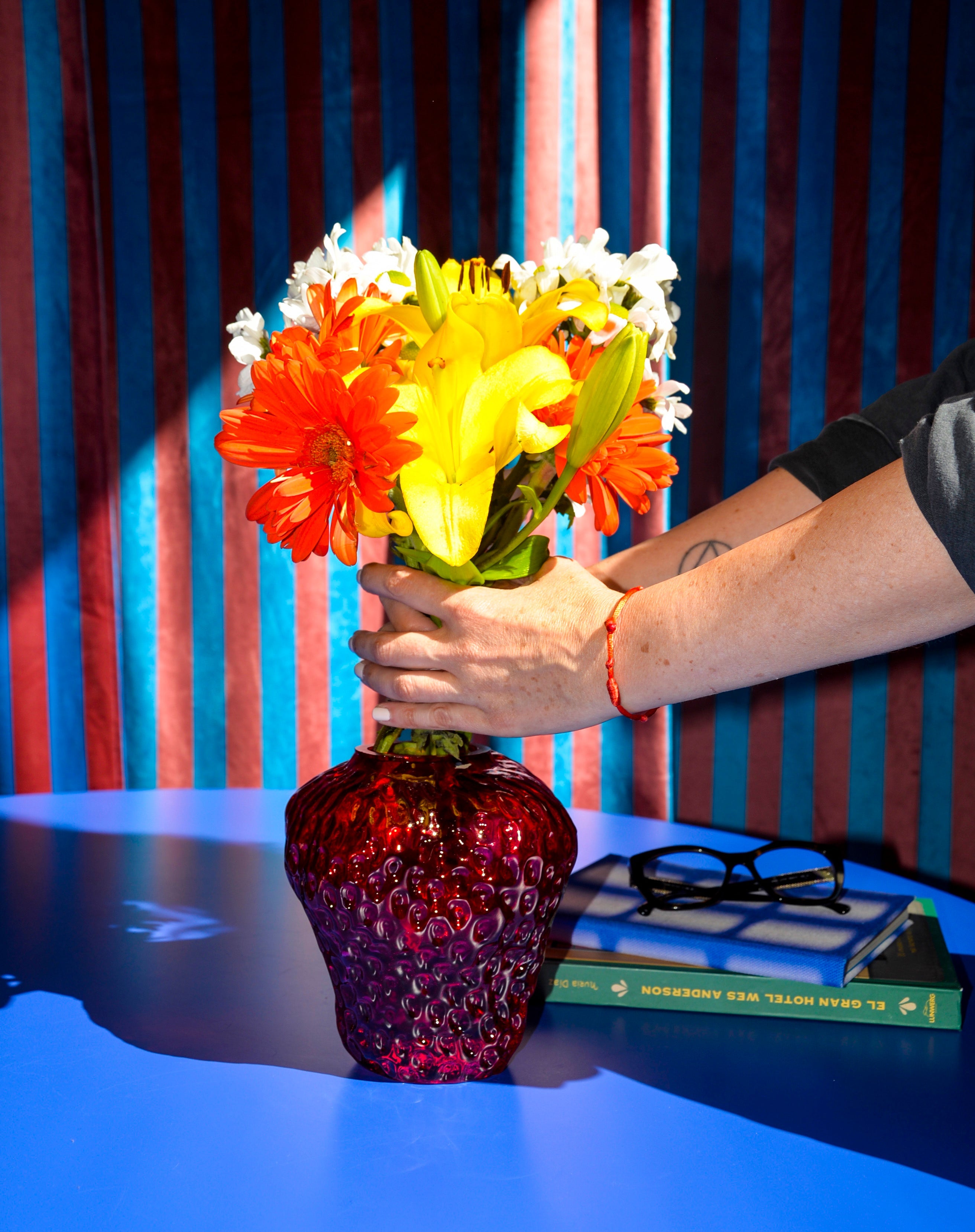Strawberry Vase - Rojo - Red