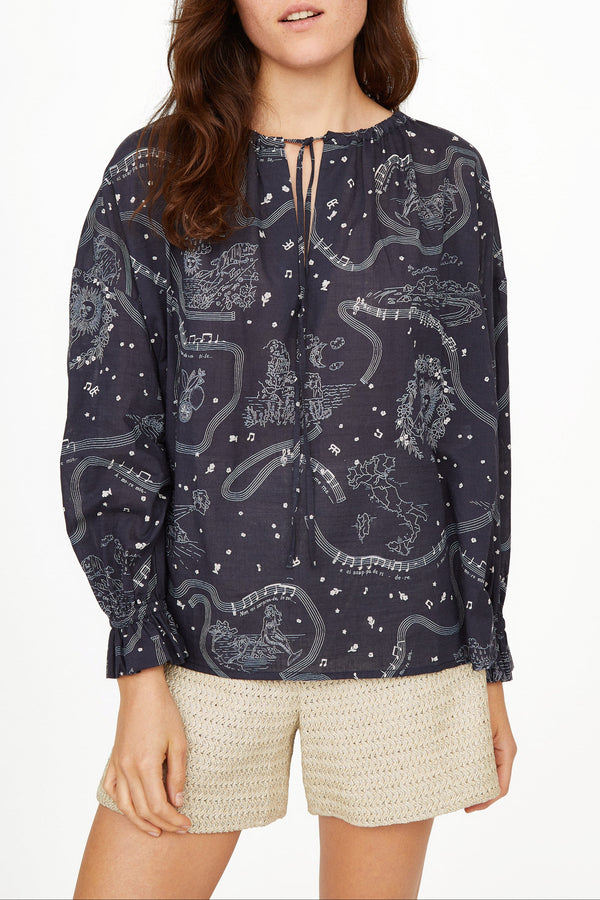 Ava Lucio NAVY Blouse