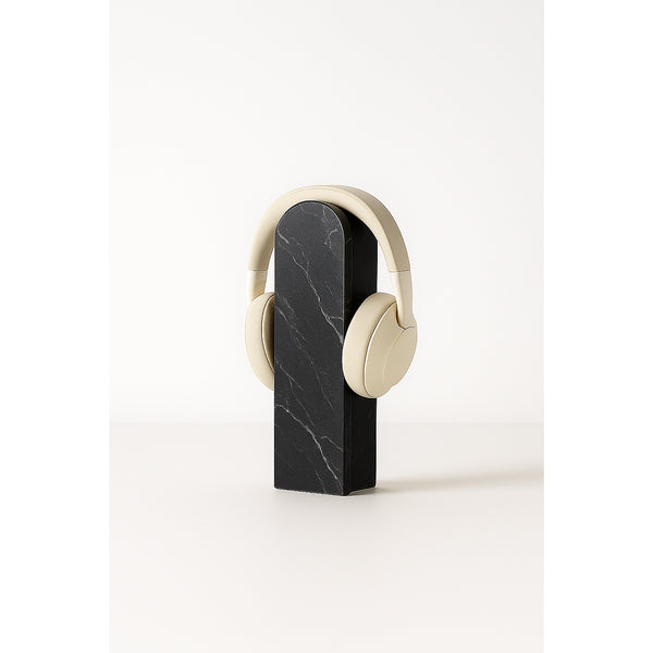 Soporte Para Auriculares De Mármol - Negro