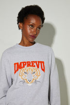 Sweatshirt Eddie Tigre Brodé Fabriqué Au Portugal