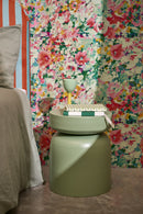 Poppy Bedsite Table And Stool - Green