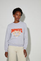 Sweatshirt Eddie Tigre Brodé Fabriqué Au Portugal