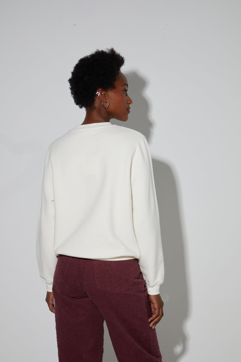 Le Sweatshirt Eddie Broderie Leo Black