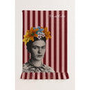 Torchon À Volants Frida Kahlo - Rouge Et Rose