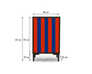 Table D'Appoint William - Rouge Et Bleu