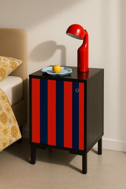 Table D'Appoint William - Rouge Et Bleu