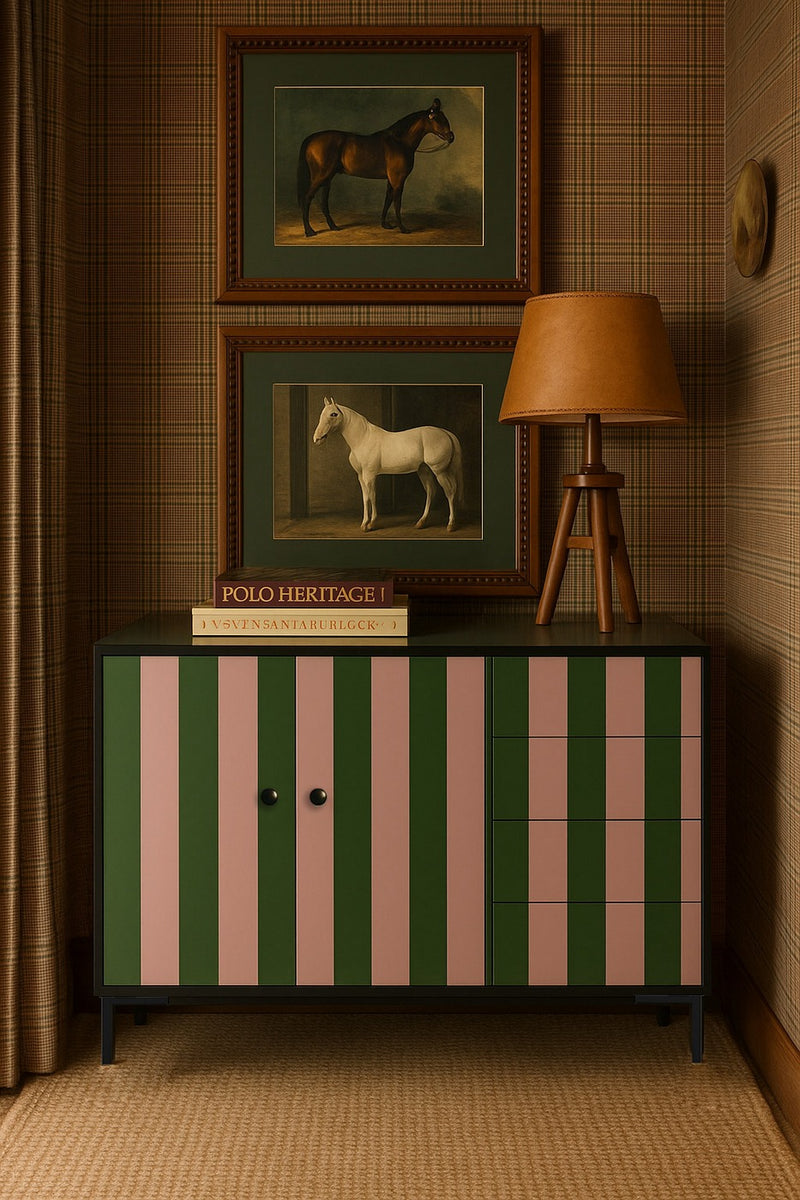 Wilma Buffet - Pink And Green