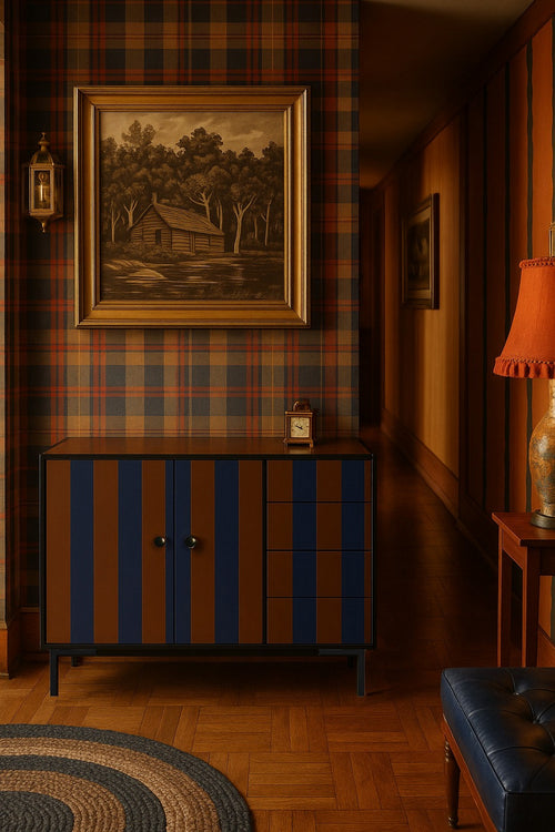 Buffet Wilma - Marron Et Bleu