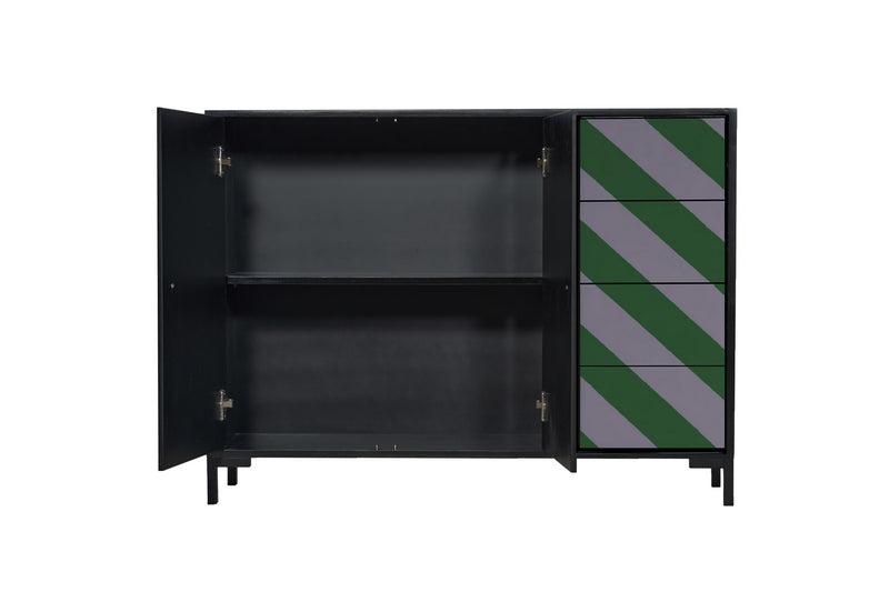 Wilma Buffet - Green Diagonal Ambiance