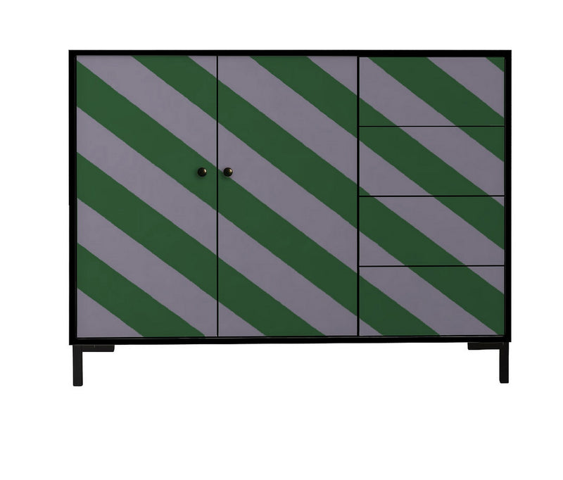 Wilma Buffet - Green Diagonal Ambiance