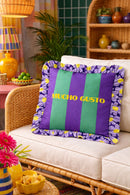 Coussin Velours à Volants "Mucho Gusto"